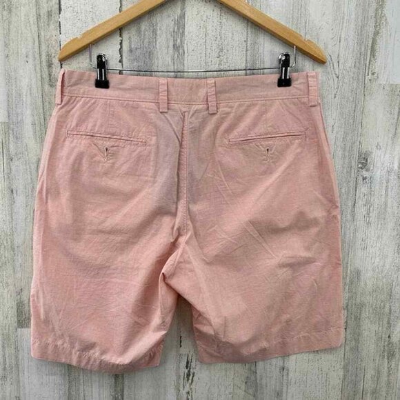 J. CREW Gramercy Shorts Mens 33 Red White‎ Stripe 100% Cotton Flat Front Pockets - Picture 4 of 9